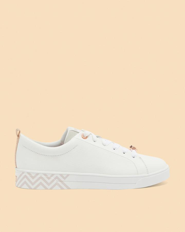 Ted Baker Printed Sole Leather Tennis Sneakers
