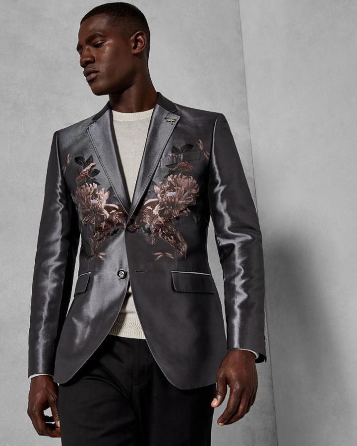 Ted Baker Jacquard Silk Blend Jacket