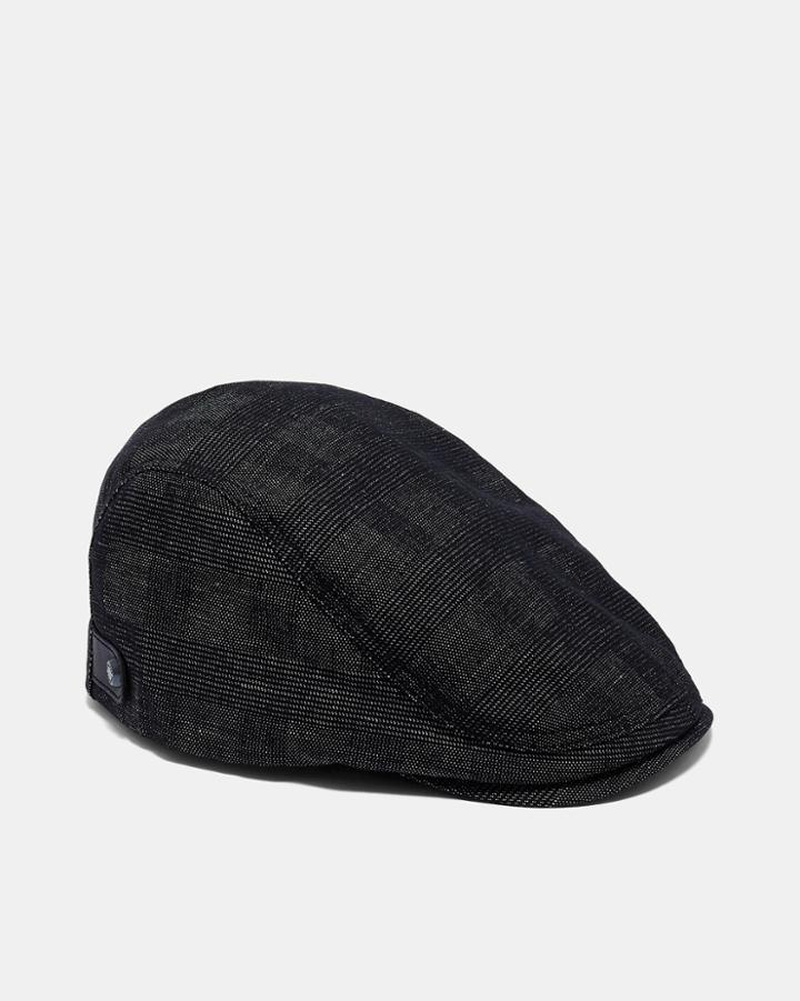 Ted Baker Cotton And Linen Flat Cap