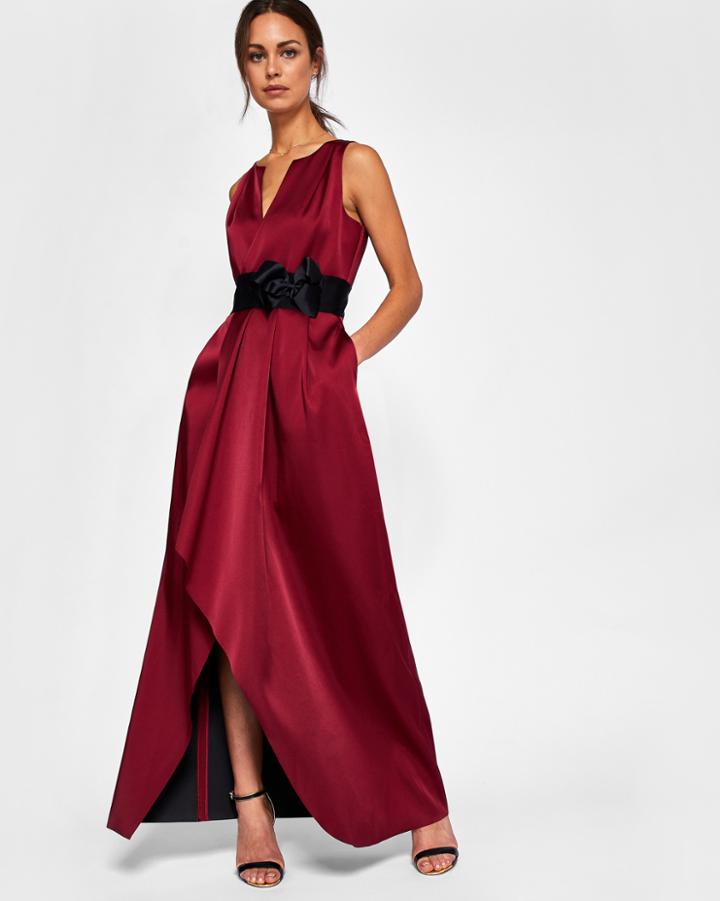 Ted Baker Bow Detail Wrap Maxi Dress