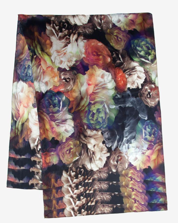 Ted Baker Technicolour Bloom Long Silk Scarf