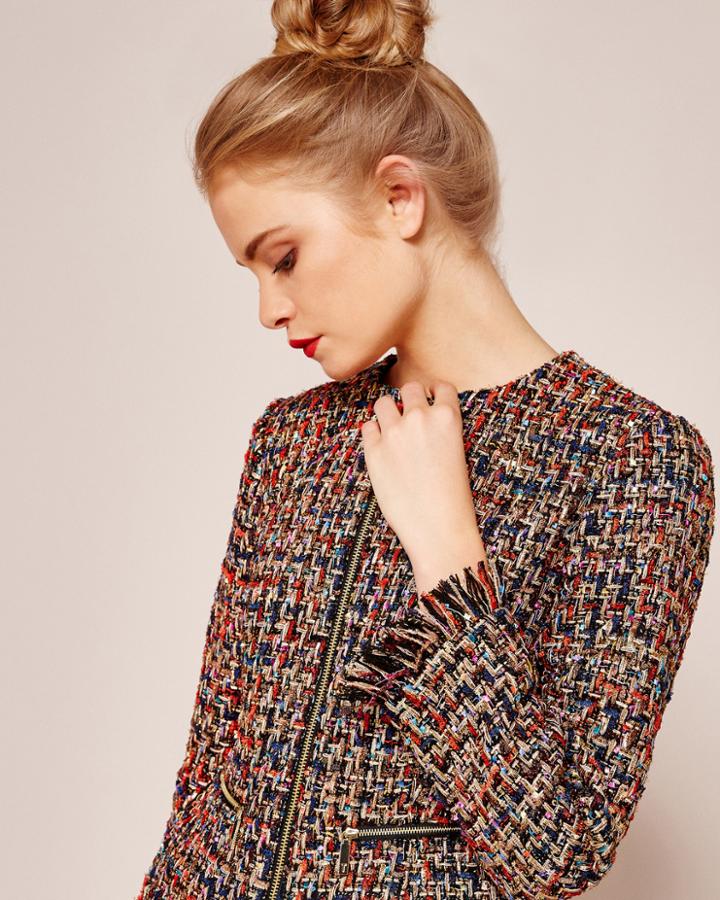 Ted Baker Frayed Boucle Jacket