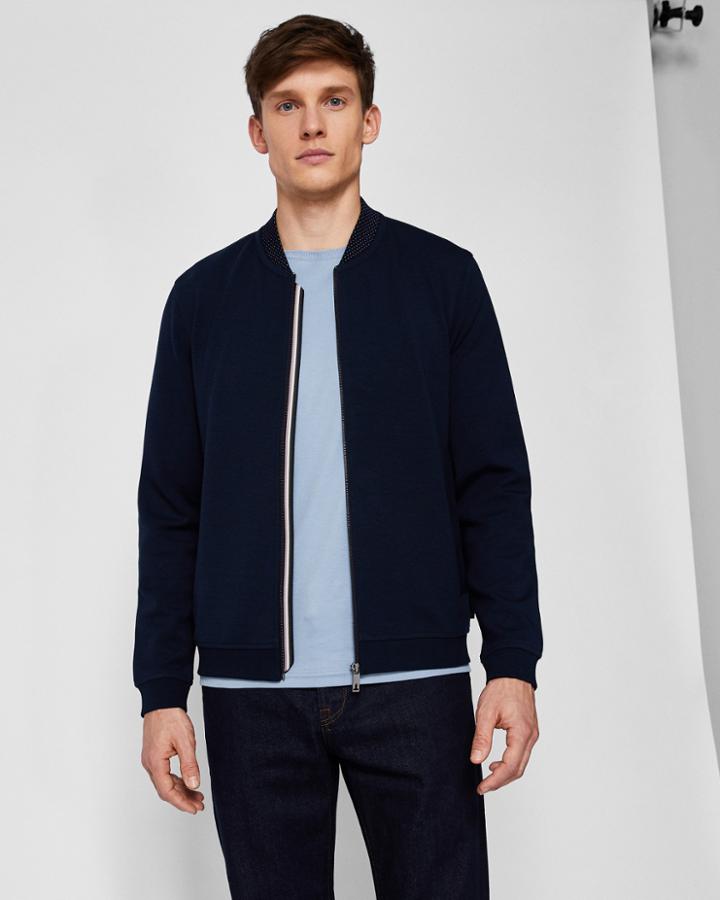 Ted Baker Bonded Jersey Bomber Jacket