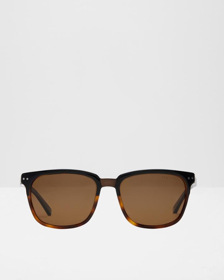 Ted Baker Rectangular Sunglasses Tortoise Shell