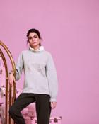 Ted Baker Champagne Logo Frill Sweat