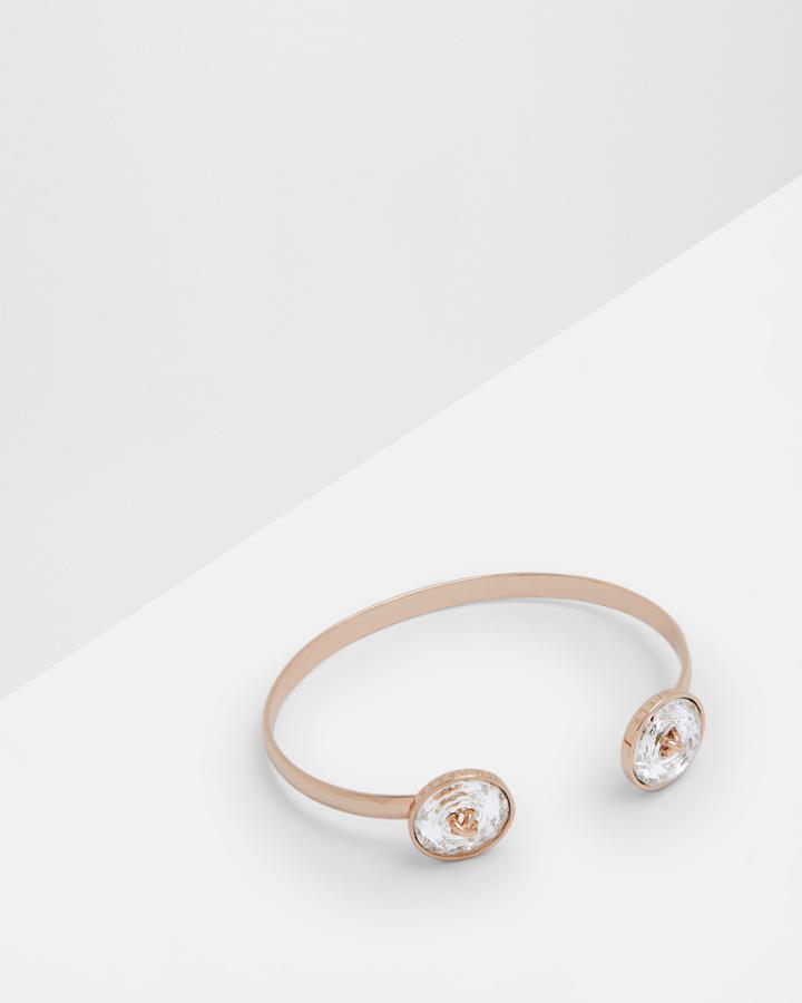 Ted Baker Enamel Double Button Bangle Clear