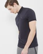 Ted Baker Flat Knit Collar Cotton Polo Shirt