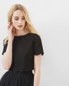 Ted Baker Scallop Trim Cropped Top