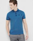Ted Baker Birds Eye Design Cotton Polo Shirt