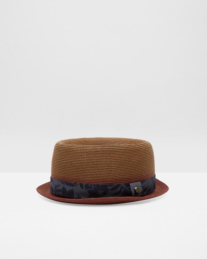 Ted Baker Straw Pork Pie Hat