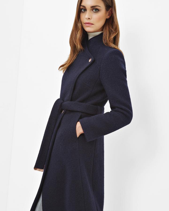 Ted Baker Textured Long Wrap Coat