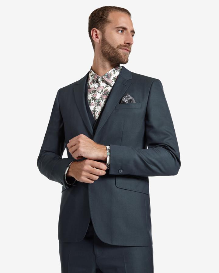 Ted Baker Wool And Silk-blend Jacket