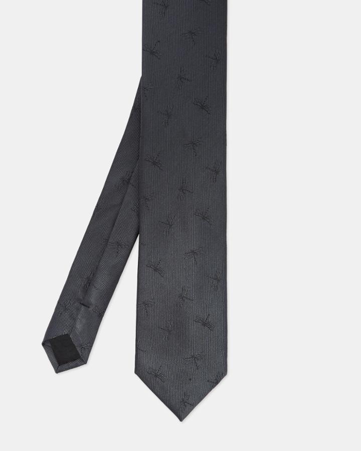 Ted Baker Dragonfly Print Silk Tie