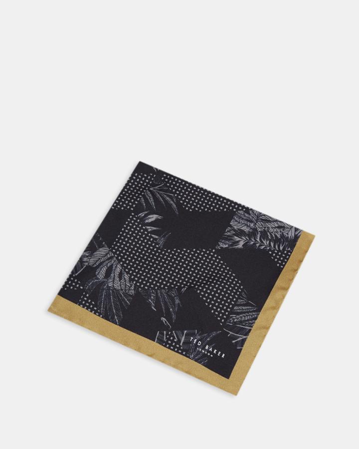 Ted Baker Tonal Jacquard Silk Pocket Square