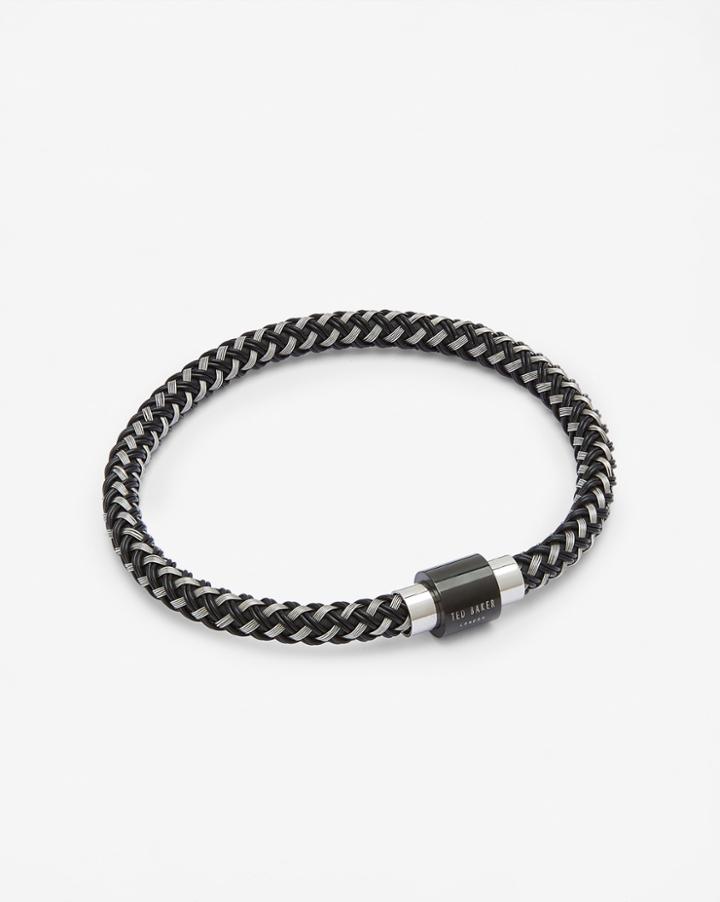 Ted Baker Steel Bar Woven Bracelet
