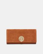 Ted Baker Circle Lock Suede Matinee Wallet
