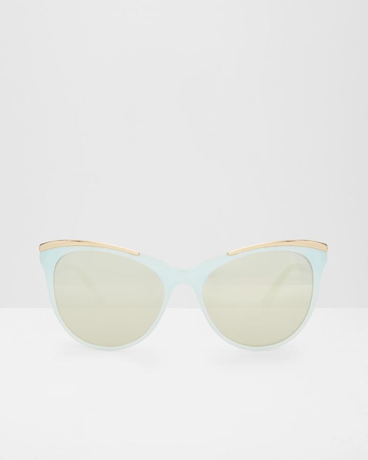 Ted Baker Cat-eye Metallic Trim Sunglasses