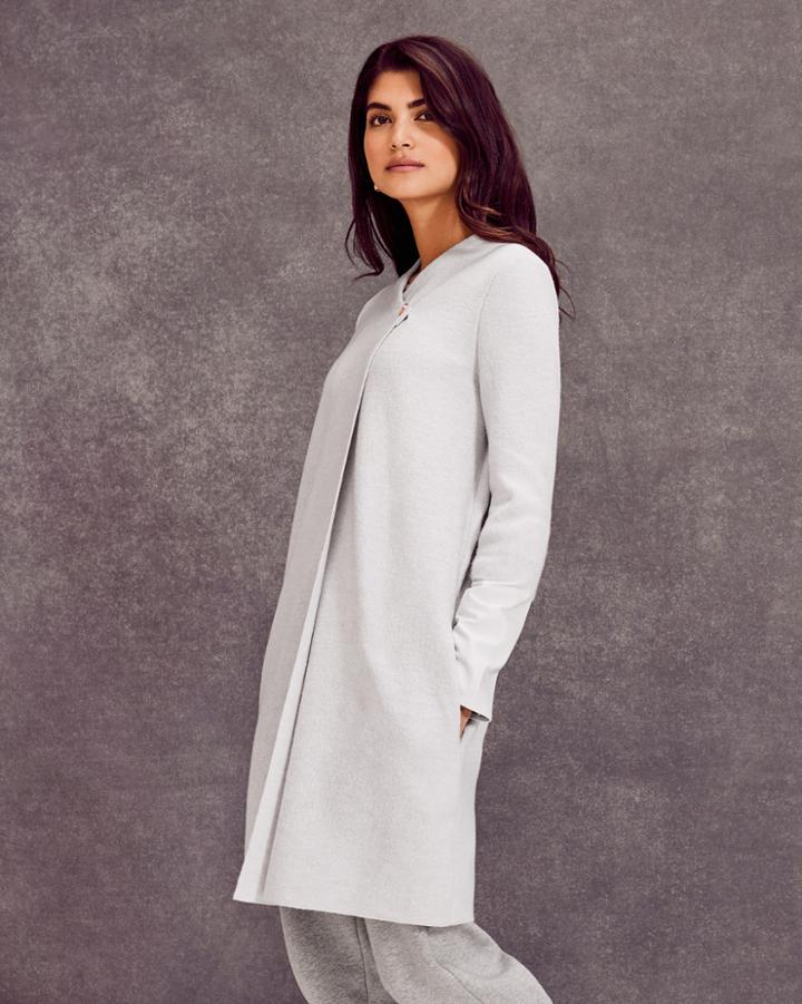 Ted Baker Leather And Wool Mix Jacket