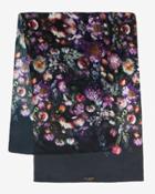 Ted Baker Shadow Floral Long Silk Scarf Mid