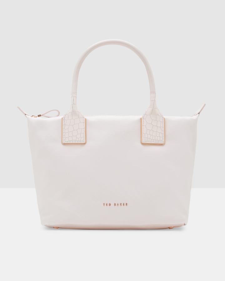 Ted Baker Embossed Trim Small Nylon Tote Bag