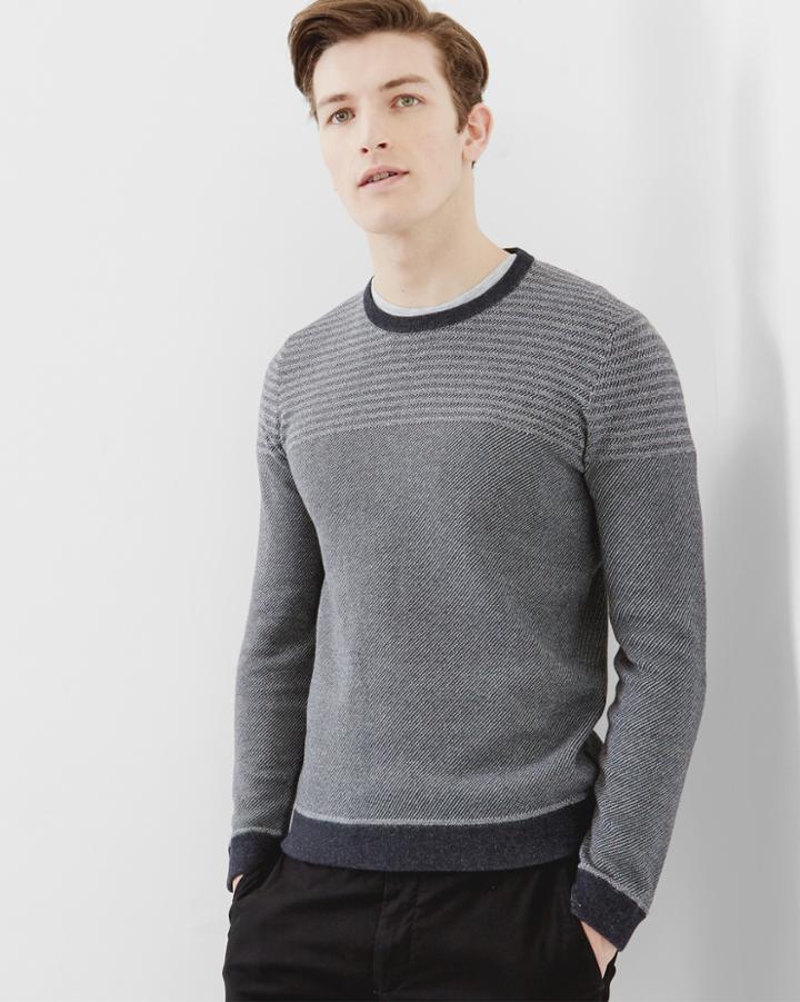Ted Baker Striped Crew Neck Sweater