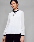 Ted Baker Pleated High Neck Top