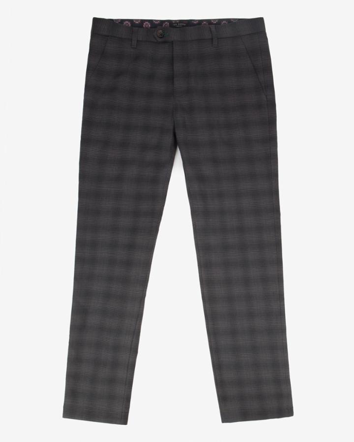 Ted Baker Brushed Cotton Checked Pants