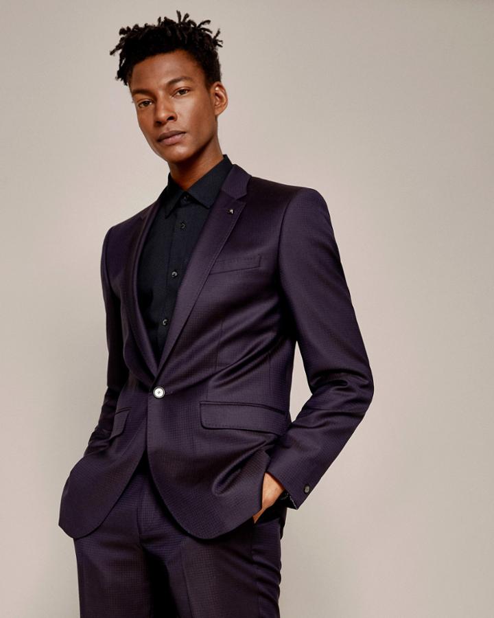 Ted Baker Pashion Jacquard Wool Suit Jacket