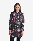 Ted Baker Shadow Floral Cocoon Coat Mid