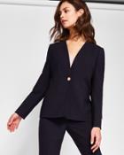 Ted Baker Collarless Wool Suit Jacket
