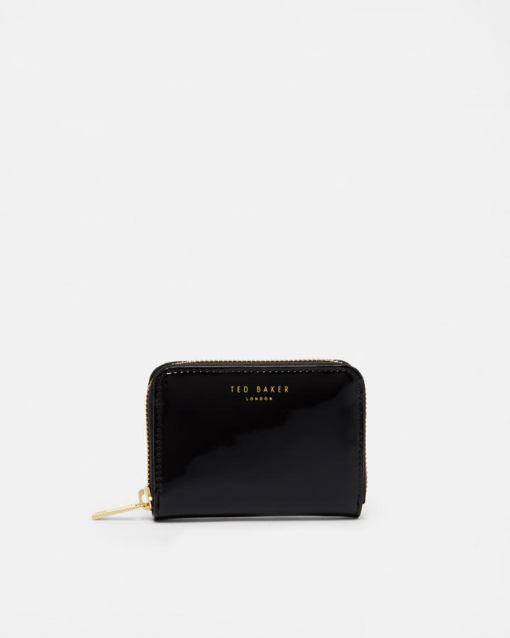 Ted Baker Patent Leather Zip Around Wallet