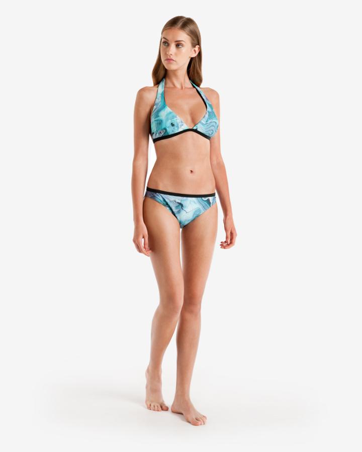 Ted Baker Textured Marble Bikini Top