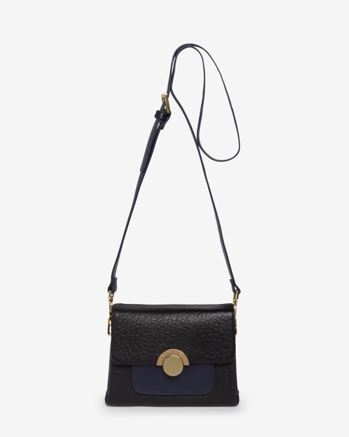 Ted Baker Circle Clasp Leather Shoulder Bag