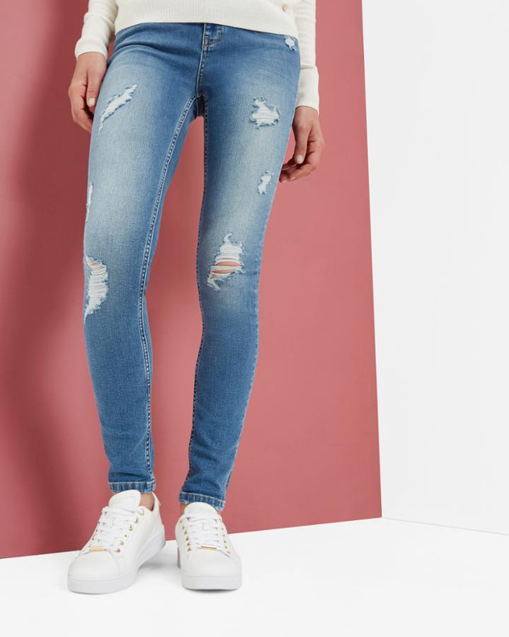Ted Baker Ripped Skinny Jeans