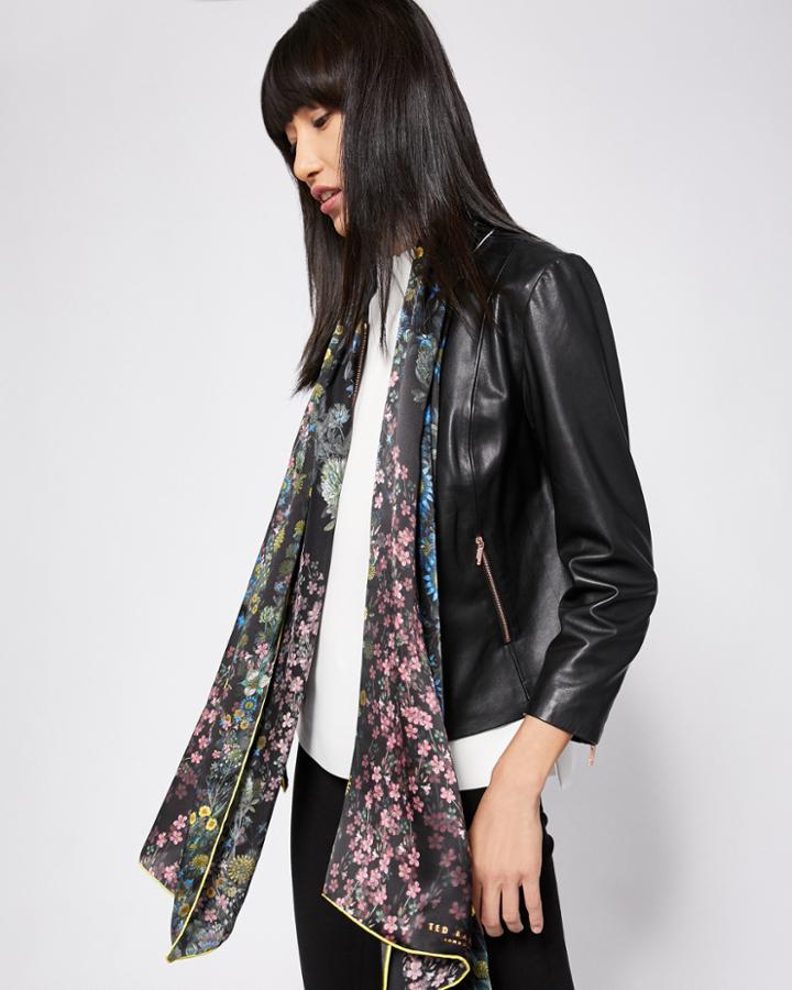 Ted Baker Unity Floral Long Silk Scarf