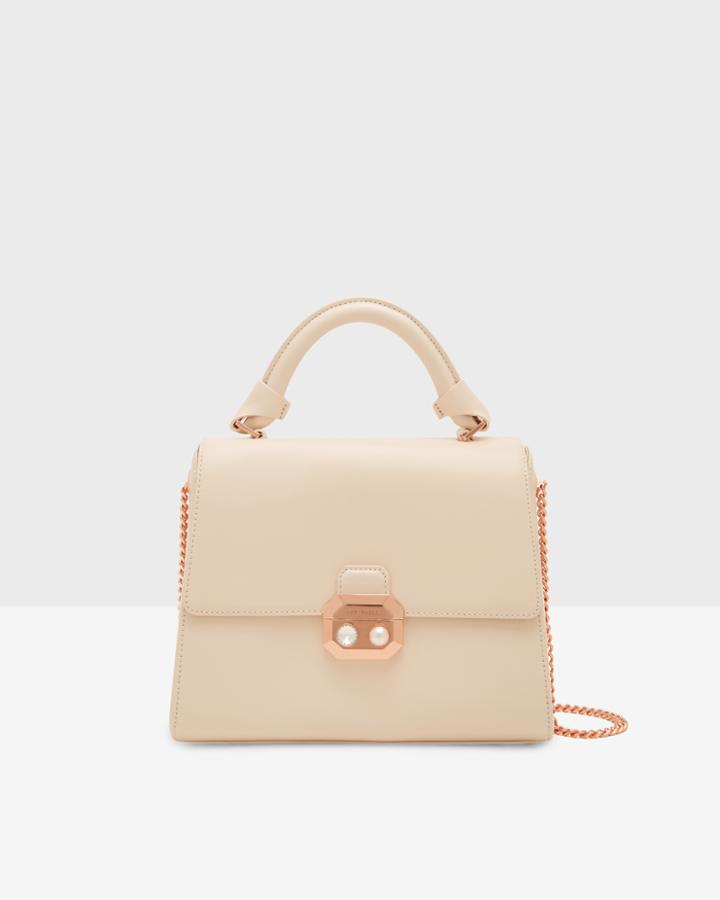 Ted Baker Crystal And Pearl Leather Bag