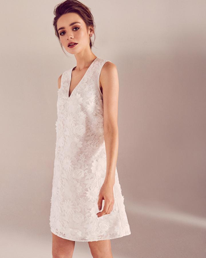 Ted Baker Lace Appliqu V-neck Dress