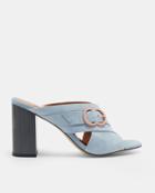 Ted Baker Cross Over Suede Mules