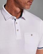 Ted Baker Striped Cuff Cotton Polo Shirt