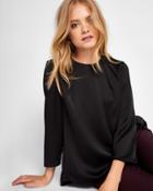 Ted Baker Draped Back Cropped Sleeve Top