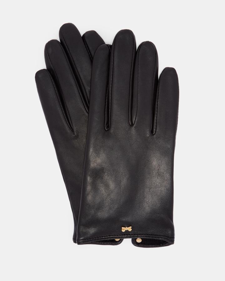 Ted Baker Bow Detail Leather Gloves