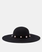 Ted Baker Crystal And Pearl Studded Hat