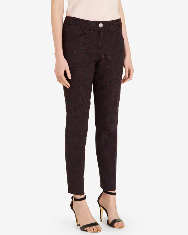 Ted Baker Floral Jacquard Suit Trousers