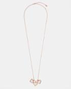 Ted Baker Heart Cluster Pendant Necklace