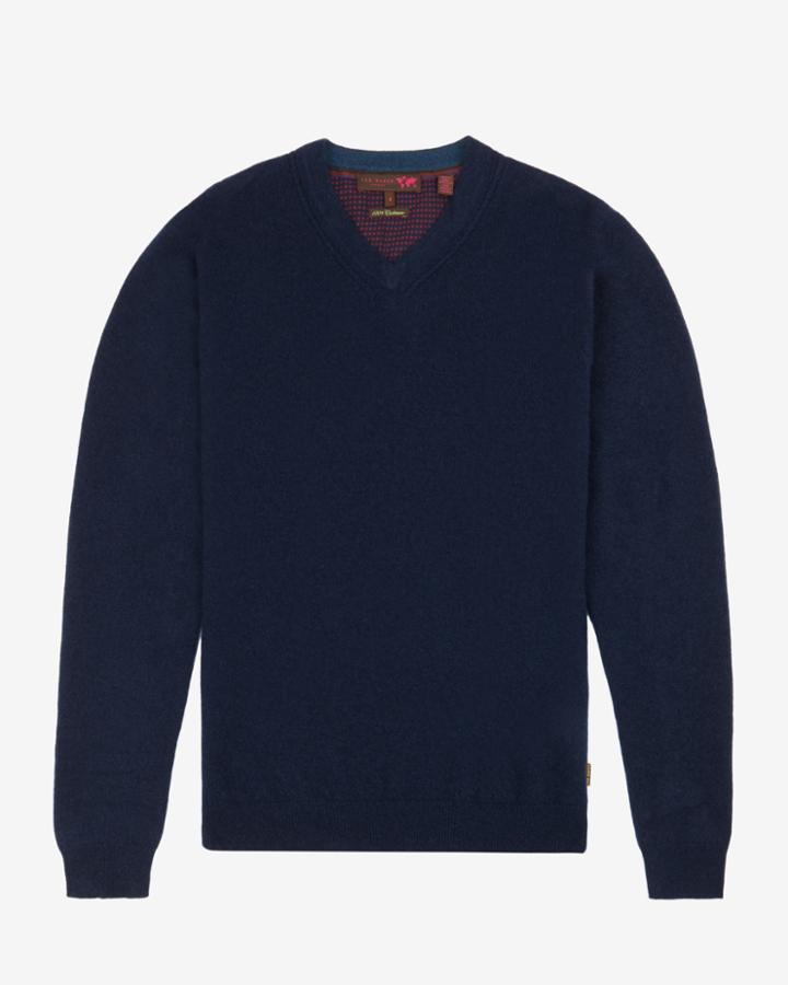 Ted Baker Deluxe Cashmere V-neck Jumper