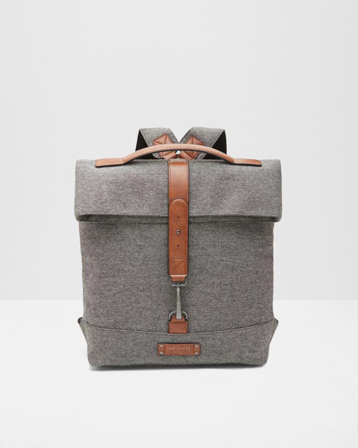 Ted Baker Canvas Roll Down Backpack