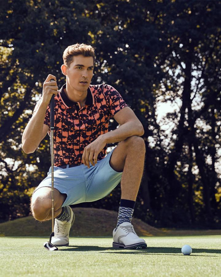 Ted Baker Palm Tree Print Polo Shirt