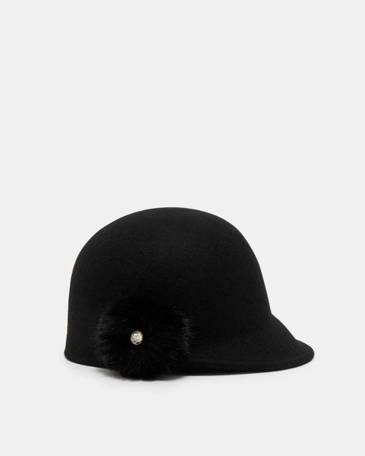 Ted Baker Faux Fur Pom-pom Hat