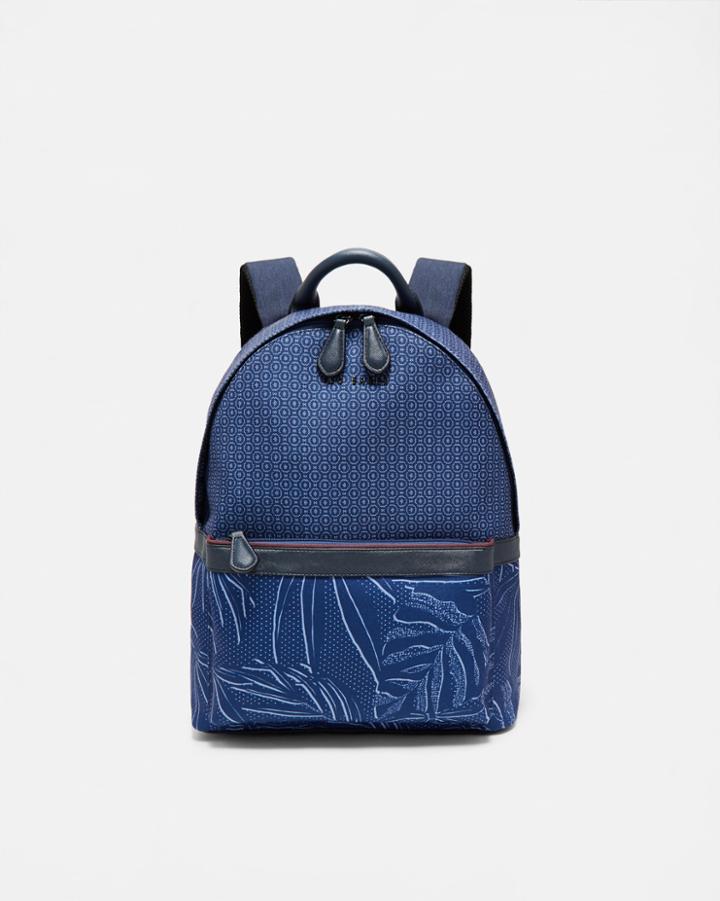 Ted Baker Geo And Tropical Print Backpack