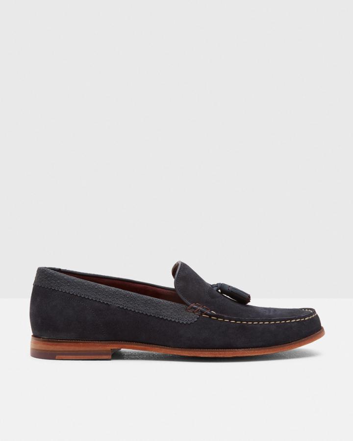 Ted Baker Tasselled Suede Moccasins
